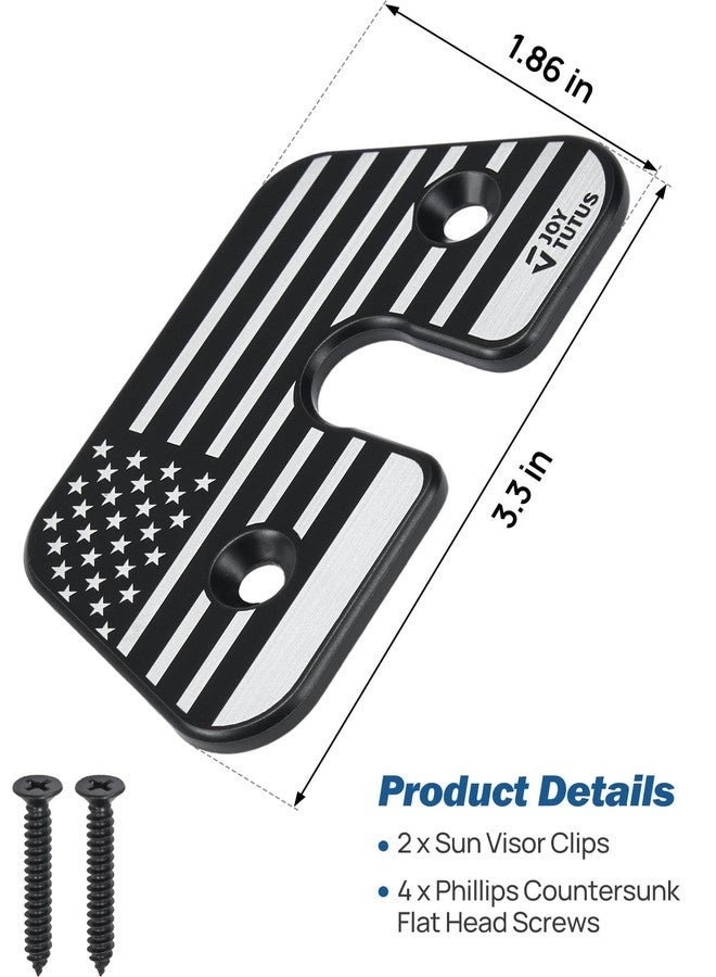 JOYTUTUS Sun Visor Repair Kit, Heavy Duty Visor Clips Compatible with Wrangler JK 2018, JL 2018-2023, 2020-2023 Gladiator, Used for Repairs Vehicle Sagging Sun Visor - 2 PCS - Image 5